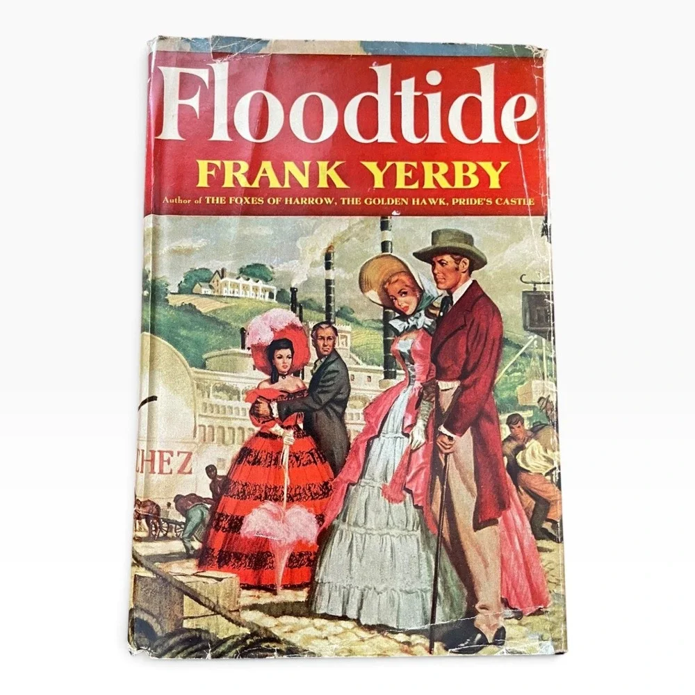 Floodtide by Frank Yerby Vintage Hardcover 1950s Historical Fiction Novel
